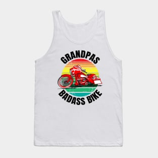 Grandpas badass bike, biker grandpas, coolest grandpas, red bagger Tank Top